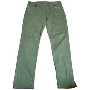 7 For All Mankind Men's Slimmy Stretch Jeans, Olive Green, Size 40